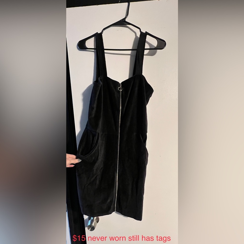 SOLD Corduroy zip up dress